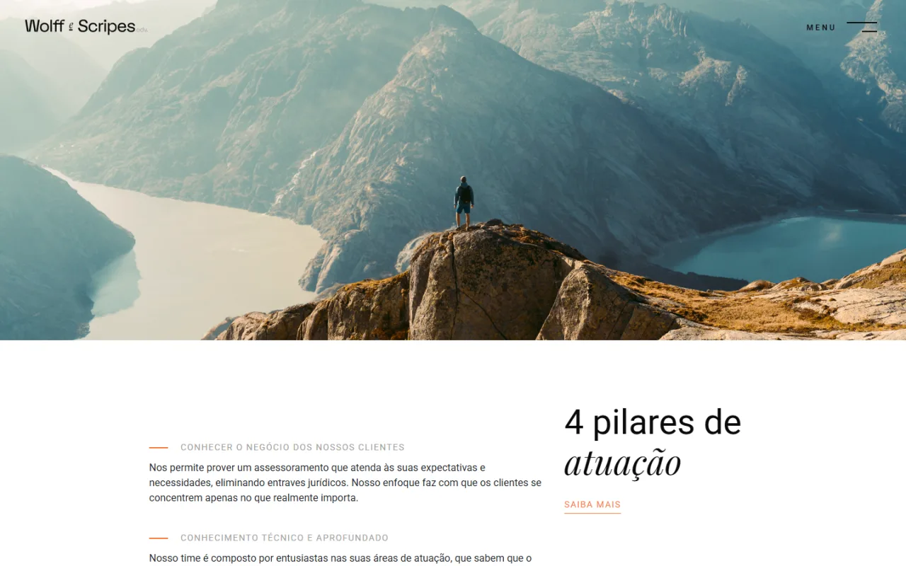 Prévia do site Wolff e Scripes (WSA)