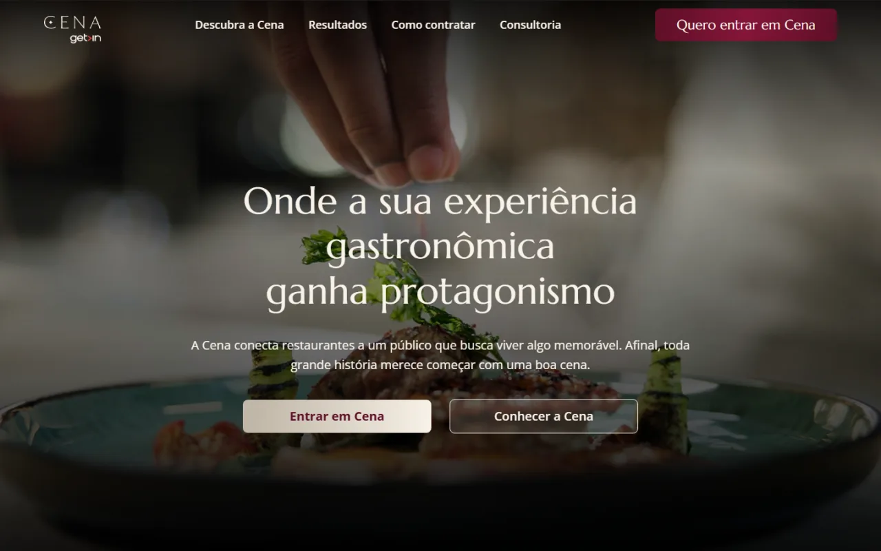 Prévia do site Cena