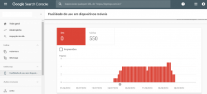 Google Search Console - dispositivo móveis
