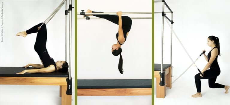 Aparelhos de Pilates versáteis para repertórios de exercícios