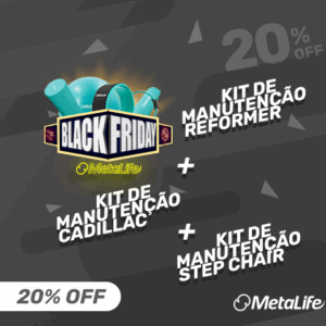 Combo com três kits de manutenção, step chair, reformer e cadillac