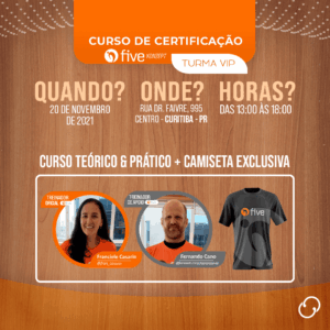 Certificação Five em Curitiba 20/11/2021 + Camiseta Preta