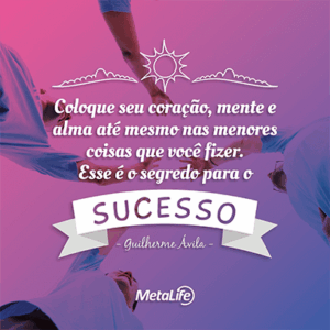 Coloque seu coração, mente e alma até mesmo nas menores...