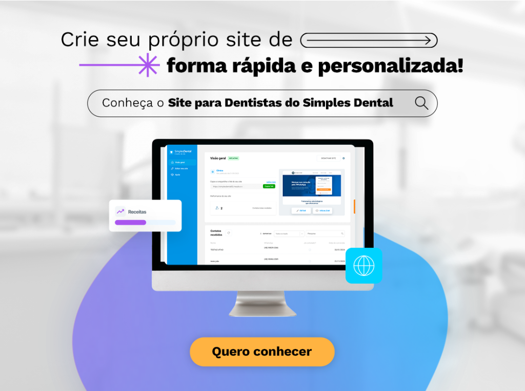 Crie seu próprio site de forma rápida e personalizada!
Conheça o Site para Dentistas do Simples Dental