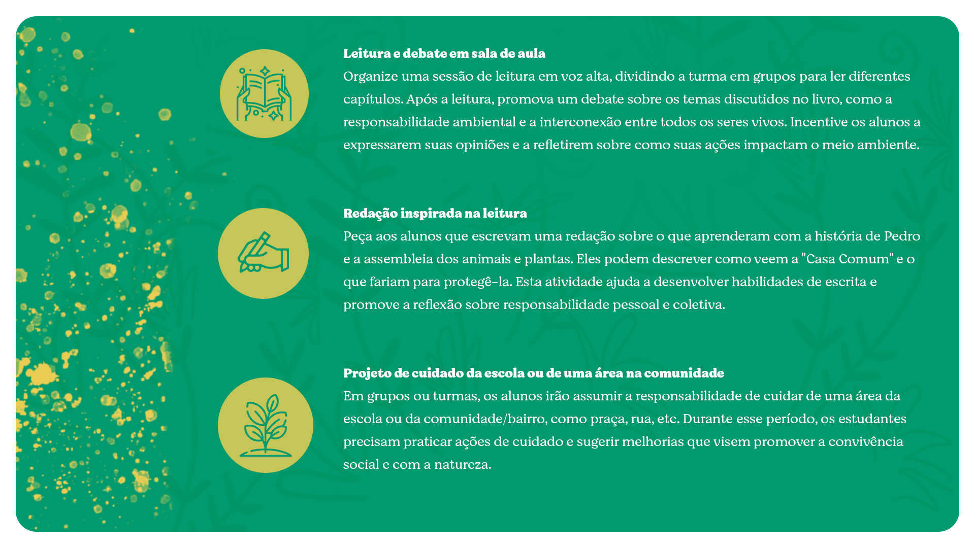 atividades para educação ecológica 